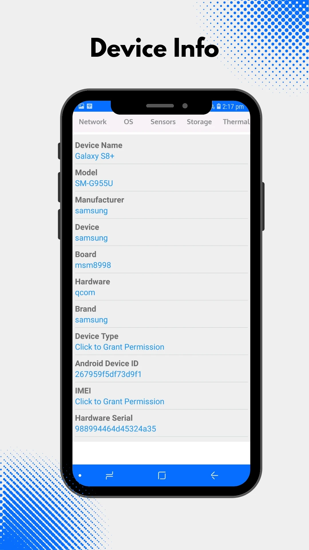 IMEI Info checker device info screenshot